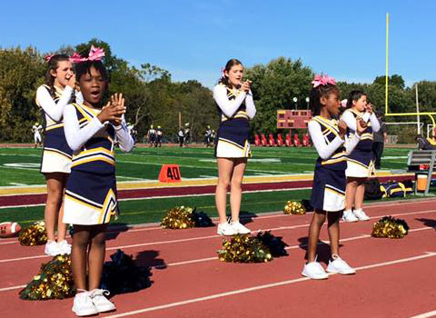 Kansas City Youth Cheerleading for Elementary and Middle School cheerleaders with the Missouri Wolverines Youth Cheerleading Club located in the heart of Kansas City Missouri accepting athletes from both Missouri and Kansas