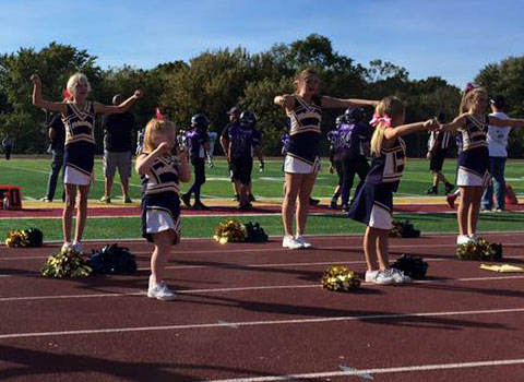 Kansas City Youth Cheerleading for Elementary and Middle School cheerleaders with the Missouri Wolverines Youth Cheerleading Club located in the heart of Kansas City Missouri accepting athletes from both Missouri and Kansas