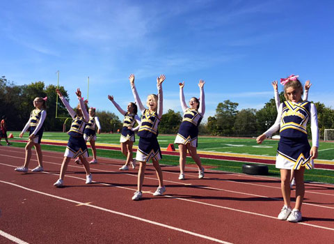 Kansas City Youth Cheerleading for Elementary and Middle School cheerleaders with the Missouri Wolverines Youth Cheerleading Club located in the heart of Kansas City Missouri accepting athletes from both Missouri and Kansas